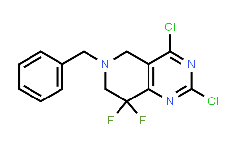 CAS No. 1255666-47-7, 6-Benzyl-2,4-dichloro-8,8-difluoro-5,6,7,8-tetrahydropyrido[4,3-d]pyrimidine