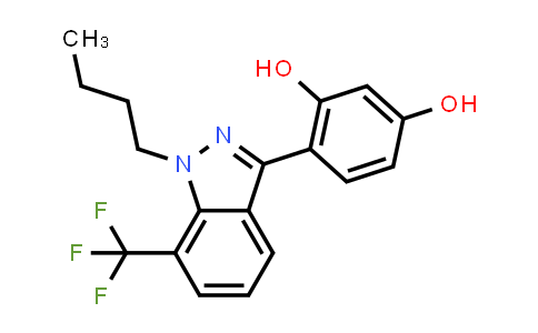 CAS No. 1255706-36-5, 1,3-Benzenediol, 4-[1-butyl-7-(trifluoromethyl)-1H-indazol-3-yl]-