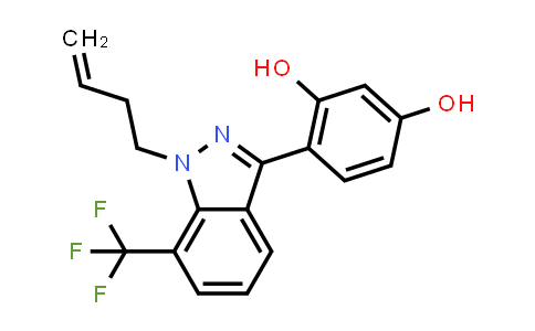 CAS No. 1255706-38-7, 1,3-Benzenediol, 4-[1-(3-buten-1-yl)-7-(trifluoromethyl)-1H-indazol-3-yl]-