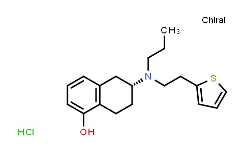CAS No. 125572-92-1, (R)-6-(Propyl(2-(thiophen-2-yl)ethyl)amino)-5,6,7,8-tetrahydronaphthalen-1-ol hydrochloride