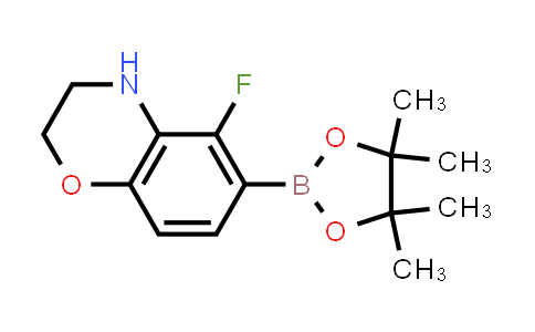 CAS No. 1256256-02-6, 5-Fluoro-6-(4,4,5,5-tetramethyl-1,3,2-dioxaborolan-2-yl)-3,4-dihydro-2H-benzo[b][1,4]oxazine