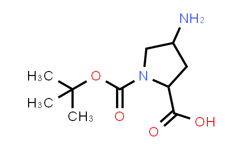 CAS No. 125629-83-6, 4-Amino-1-(tert-butoxycarbonyl)pyrrolidine-2-carboxylic acid