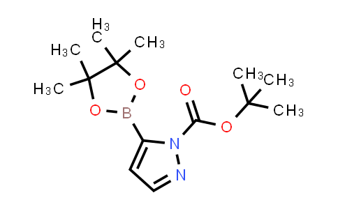 CAS No. 1256359-17-7, tert-Butyl 5-(tetramethyl-1,3,2-dioxaborolan-2-yl)-1H-pyrazole-1-carboxylate