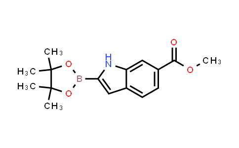 CAS No. 1256359-21-3, Methyl 2-(4,4,5,5-tetramethyl-1,3,2-dioxaborolan-2-yl)-1H-indole-6-carboxylate
