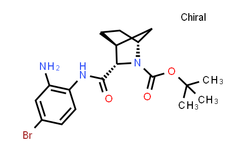 CAS No. 1256387-73-1, (1R,3S,4S)-tert-butyl 3-((2-amino-4-bromophenyl)carbamoyl)-2-azabicyclo[2.2.1]heptane-2-carboxylate