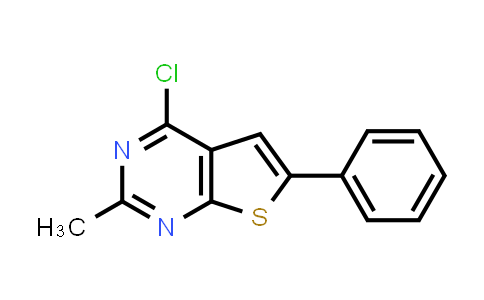 CAS No. 125660-99-3, 4-Chloro-2-methyl-6-phenylthieno[2,3-d]pyrimidine