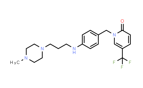 CAS No. 1256782-87-2, 2(1H)-Pyridinone, 1-[[4-[[3-(4-methyl-1-piperazinyl)propyl]amino]phenyl]methyl]-5-(trifluoromethyl)-