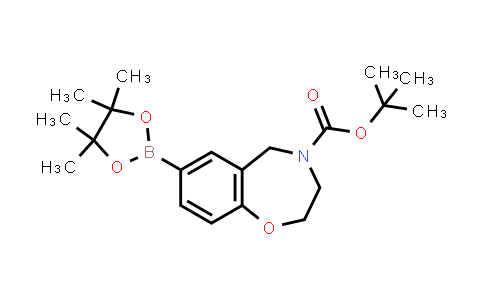 CAS No. 1256784-52-7, tert-Butyl 7-(4,4,5,5-tetramethyl-1,3,2-dioxaborolan-2-yl)-2,3-dihydro-1,4-benzoxazepine-4(5H)-carboxylate