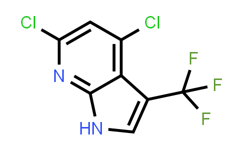 CAS No. 1256801-93-0, 4,6-Dichloro-3-(trifluoromethyl)-1H-pyrrolo[2,3-b]pyridine
