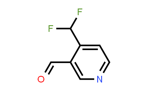 CAS No. 1256805-34-1, 4-(Difluoromethyl)nicotinaldehyde