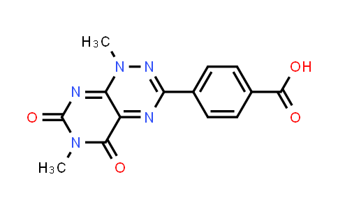 CAS No. 1257063-17-4, 4-(1,6-Dimethyl-5,7-dioxo-1,5,6,7-tetrahydropyrimido[5,4-e][1,2,4]triazin-3-yl)benzoic acid