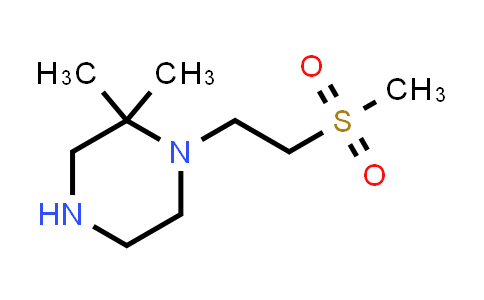 CAS No. 1257293-61-0, 2,2-Dimethyl-1-(2-(methylsulfonyl)ethyl)piperazine