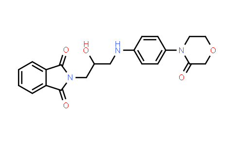 CAS No. 1257527-98-2, 2-(2-Hydroxy-3-((4-(3-oxomorpholino)phenyl)amino)propyl)isoindoline-1,3-dione