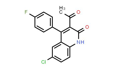 CAS No. 1257535-67-3, 3-Acetyl-6-chloro-4-(4-fluorophenyl)quinolin-2(1H)-one