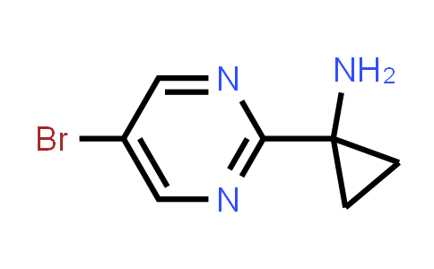 CAS No. 1257692-87-7, 1-(5-Bromopyrimidin-2-yl)cyclopropan-1-amine