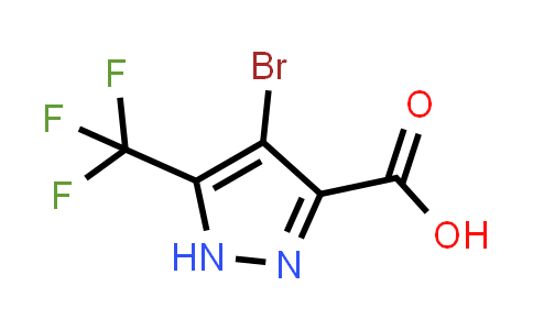 CAS No. 1257842-67-3, 4-Bromo-5-(trifluoromethyl)-1H-pyrazole-3-carboxylic acid