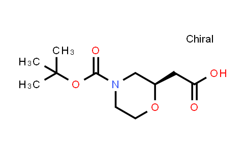 CAS No. 1257848-48-8, (R)-2-(4-(Tert-Butoxycarbonyl)morpholin-2-yl)acetic acid