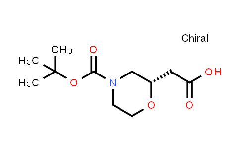 CAS No. 1257850-82-0, (S)-2-(4-(tert-Butoxycarbonyl)morpholin-2-yl)acetic acid