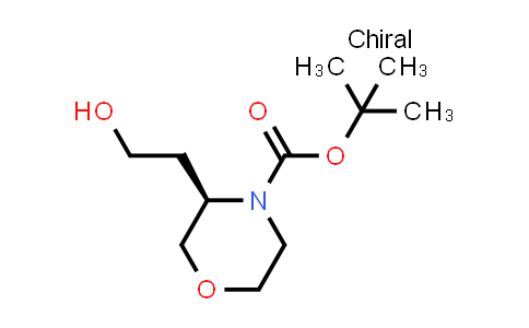 CAS No. 1257855-07-4, tert-Butyl (3R)-3-(2-hydroxyethyl)morpholine-4-carboxylate