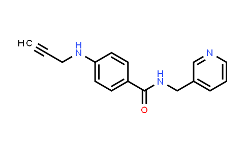 CAS No. 1258400-21-3, 4-(Prop-2-ynylamino)-N-(pyridin-3-ylmethyl)benzamide