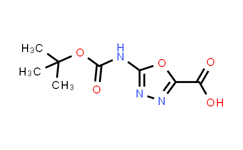 CAS No. 1258411-54-9, 5-((tert-Butoxycarbonyl)amino)-1,3,4-oxadiazole-2-carboxylic acid