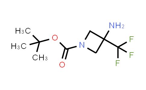 CAS No. 1258652-24-2, tert-Butyl 3-amino-3-(trifluoromethyl)azetidine-1-carboxylate