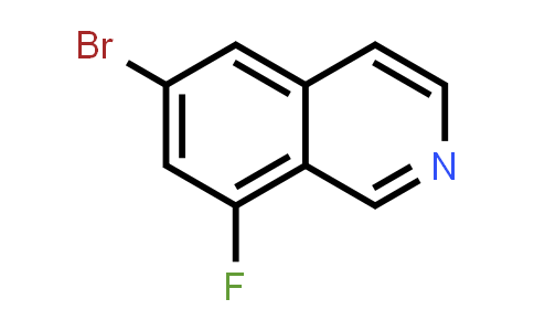 CAS No. 1258833-77-0, 6-Bromo-8-fluoroisoquinoline