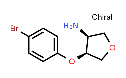 CAS No. 1258963-53-9, (3S,4S)-4-(4-Bromophenoxy)tetrahydrofuran-3-amine