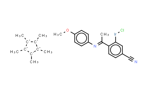 MC514898 | 1258964-46-3 | Chloro(pentamethylcyclopentadienyl){5-cyano-2-{1-[(4-methoxyphenyl)imino-kN]ethyl}phenyl-kC}iridium(III)
