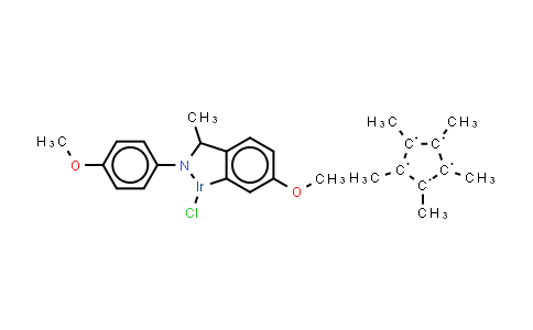 CAS No. 1258964-48-5, Chloro(5-methoxy-2-{1-[(4-methoxyphenyl)imino-N]ethyl}phenyl-C)(1,2,3,4,5-pentamethylcyclopentadienyl)iridium(III)