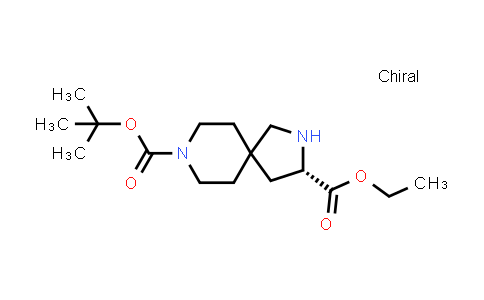 CAS No. 1259039-30-9, 8-tert-Butyl 3-ethyl (3S)-2,8-diazaspiro[4.5]decane-3,8-dicarboxylate