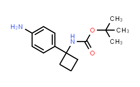 CAS No. 1259224-00-4, tert-Butyl (1-(4-aminophenyl)cyclobutyl)carbamate