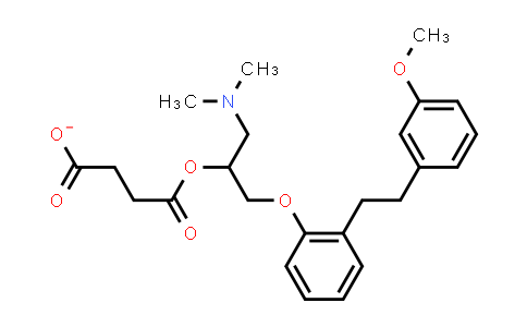 CAS No. 125926-17-2, Butanedioic acid, 1-[2-(dimethylamino)-1-[[2-[2-(3-methoxyphenyl)ethyl]phenoxy]methyl]ethyl] ester