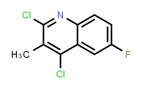CAS No. 1259438-77-1, Quinoline, 2,4-dichloro-6-fluoro-3-methyl-