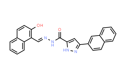 CAS No. 1259484-85-9, 1H-Pyrazole-5-carboxylic acid, 3-(2-naphthalenyl)-, 2-[(2-hydroxy-1-naphthalenyl)methylene]hydrazide