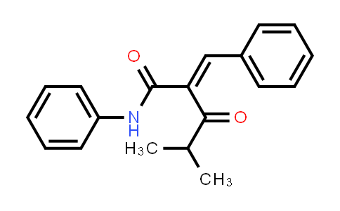 CAS No. 125971-57-5, 2-Benzylidene-4-methyl-3-oxo-N-phenylpentanamide
