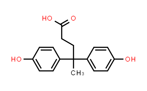 CAS No. 126-00-1, 4,4-Bis(4-hydroxyphenyl)valeric Acid