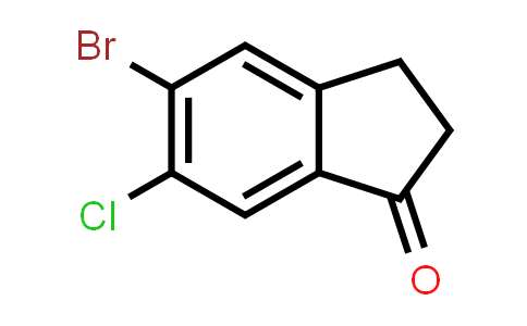 CAS No. 1260018-10-7, 5-Bromo-6-chloro-2,3-dihydro-1H-inden-1-one