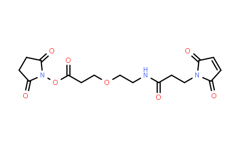 CAS No. 1260092-50-9, Mal-amido-PEG1-C2-​NHS ester