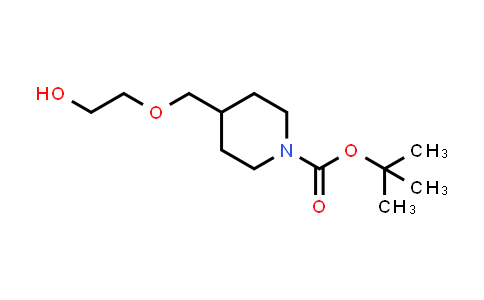 CAS No. 1260099-72-6, tert-Butyl 4-((2-hydroxyethoxy)methyl)piperidine-1-carboxylate