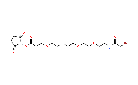 CAS No. 1260139-70-5, Bromoacetamido-PEG4-NHS ester