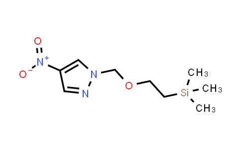 CAS No. 1260160-79-9, 4-Nitro-1-((2-(trimethylsilyl)ethoxy)methyl)-1H-pyrazole