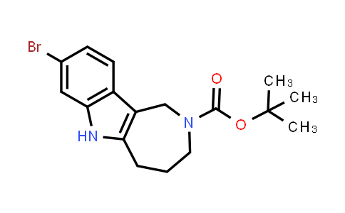 CAS No. 1260494-16-3, Azepino[4,3-b]indole-2(1H)-carboxylic acid, 8-bromo-3,4,5,6-tetrahydro-, 1,1-dimethylethyl ester