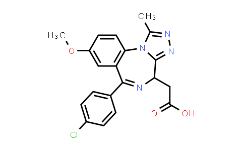 CAS No. 1260530-42-4, 2-(6-(4-Chlorophenyl)-8-methoxy-1-methyl-4H-benzo[f][1,2,4]triazolo[4,3-a][1,4]diazepin-4-yl)acetic acid