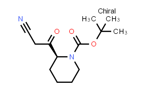 CAS No. 1260587-50-5, tert-Butyl (2S)-2-(2-cyanoacetyl)piperidine-1-carboxylate
