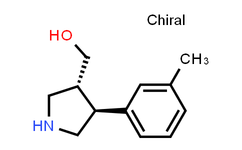 CAS No. 1260589-85-2, ((3R,4S)-4-(m-Tolyl)pyrrolidin-3-yl)methanol