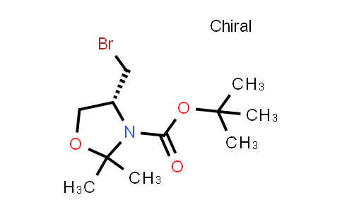 CAS No. 1260610-79-4, tert-Butyl (4R)-4-(bromomethyl)-2,2-dimethyl-1,3-oxazolidine-3-carboxylate