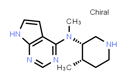 CAS No. 1260614-73-0, N-Methyl-N-((3S,4S)-4-methylpiperidin-3-yl)-7H-pyrrolo[2,3-d]pyrimidin-4-amine