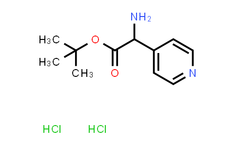 CAS No. 1260638-12-7, tert-Butyl 2-amino-2-(pyridin-4-yl)acetate dihydrochloride