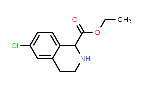 CAS No. 1260638-15-0, ethyl 6-chloro-1,2,3,4-tetrahydroisoquinoline-1-carboxylate